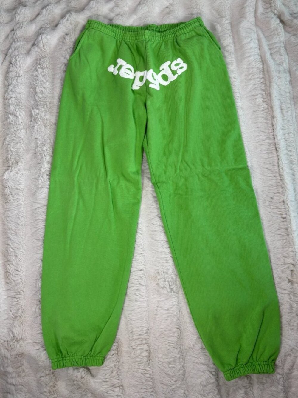 NEW Sp5der Mens Elastic Waist Legacy Sweatpant Green Size XXL